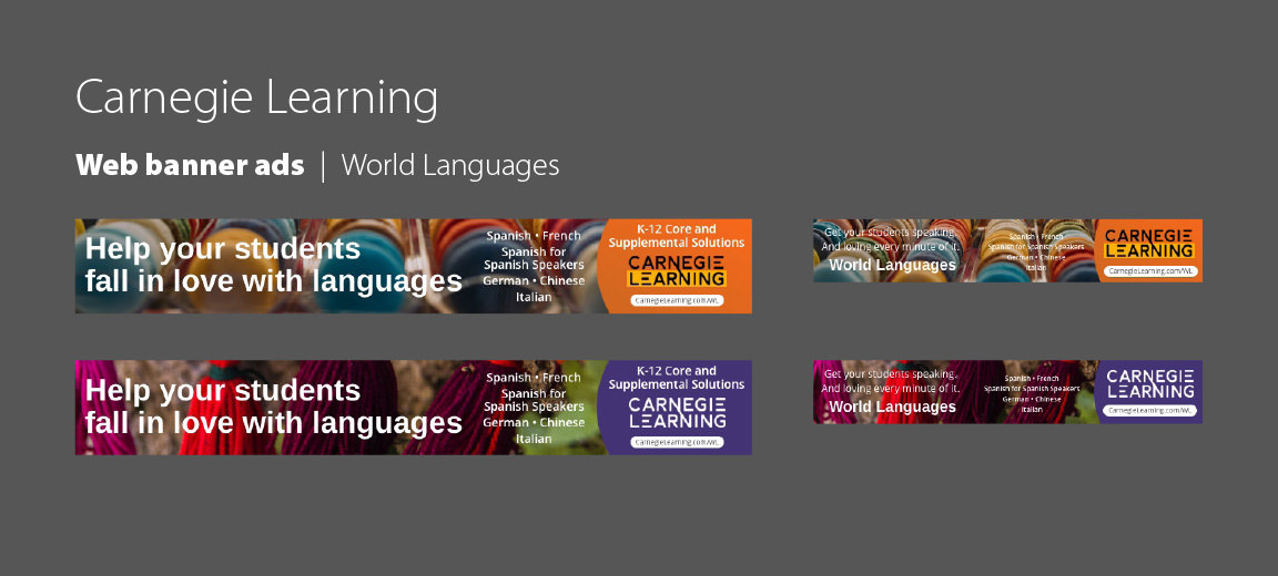 Carnegie Learning web banners
